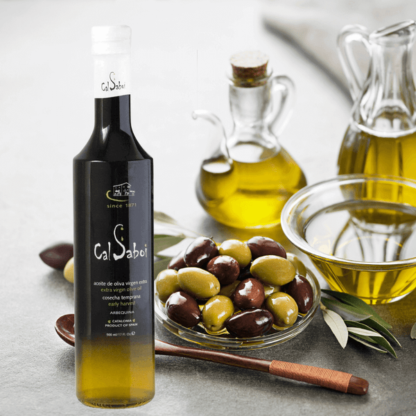 Early Harvest Arbequina Extra Virgin Olive Oil CAL SABOI 500ml (Aceite de Oliva Arbequina Cosecha Temprana)