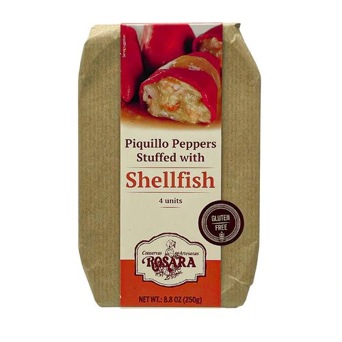 Piquillo Peppers Stuffed with Shellfish ROSARA 250g (Pimientos Rellenos de Marisco)