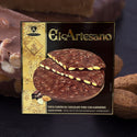 Round Cake of Chocolate Almond Nougat EL ARTESANO 200g (Torta Turrón de Chocolate Puro con Almendras)